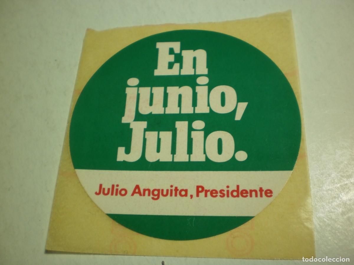 Pegatinas de colecci&oacute;n: pegatina partido comunista de andaluc&iacute;a. julio anguita elecciones andaluzas 1986 (buen estado)