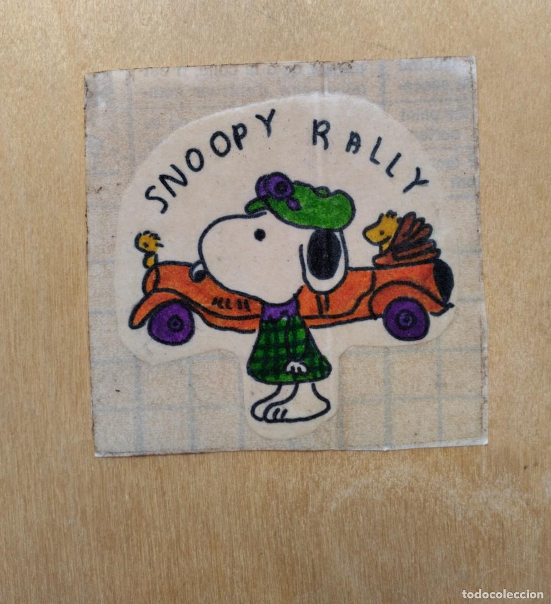 Pegatinas de colecci&oacute;n: Pegatina antigua de Snoopy Rally