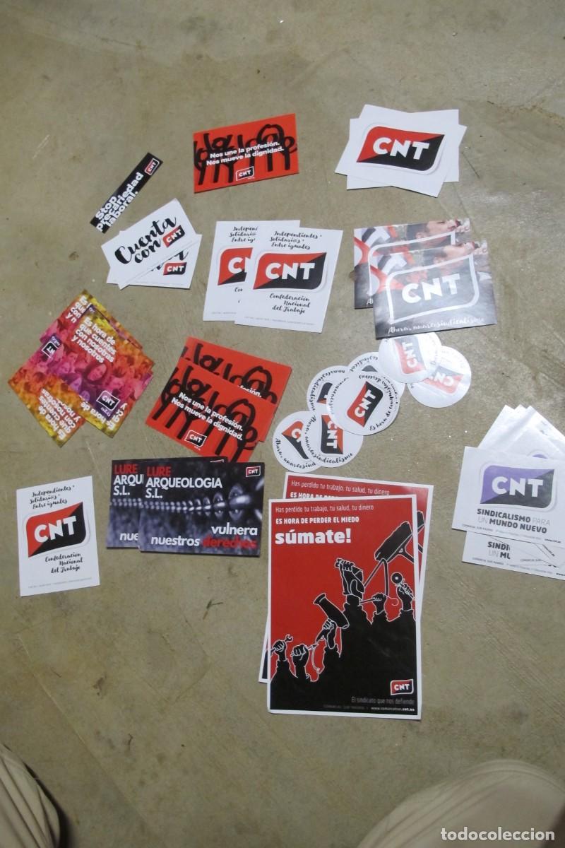 Pegatinas de colecci&oacute;n: LOTE MAS DE 40 PEGATINA CNT PEGATINA C.N.T.