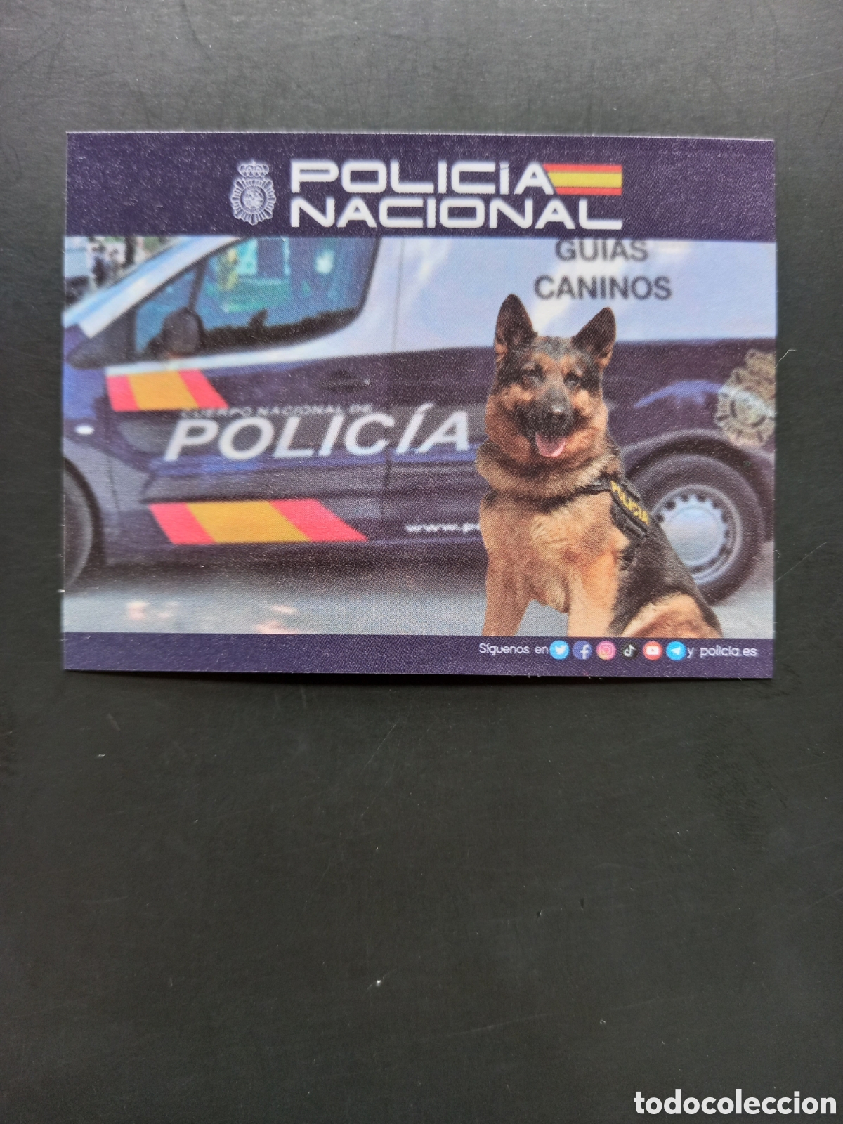 Pegatinas de colecci&oacute;n: PEGATINA POLIC&Iacute;A NACIONAL, GU&Iacute;AS CANINOS