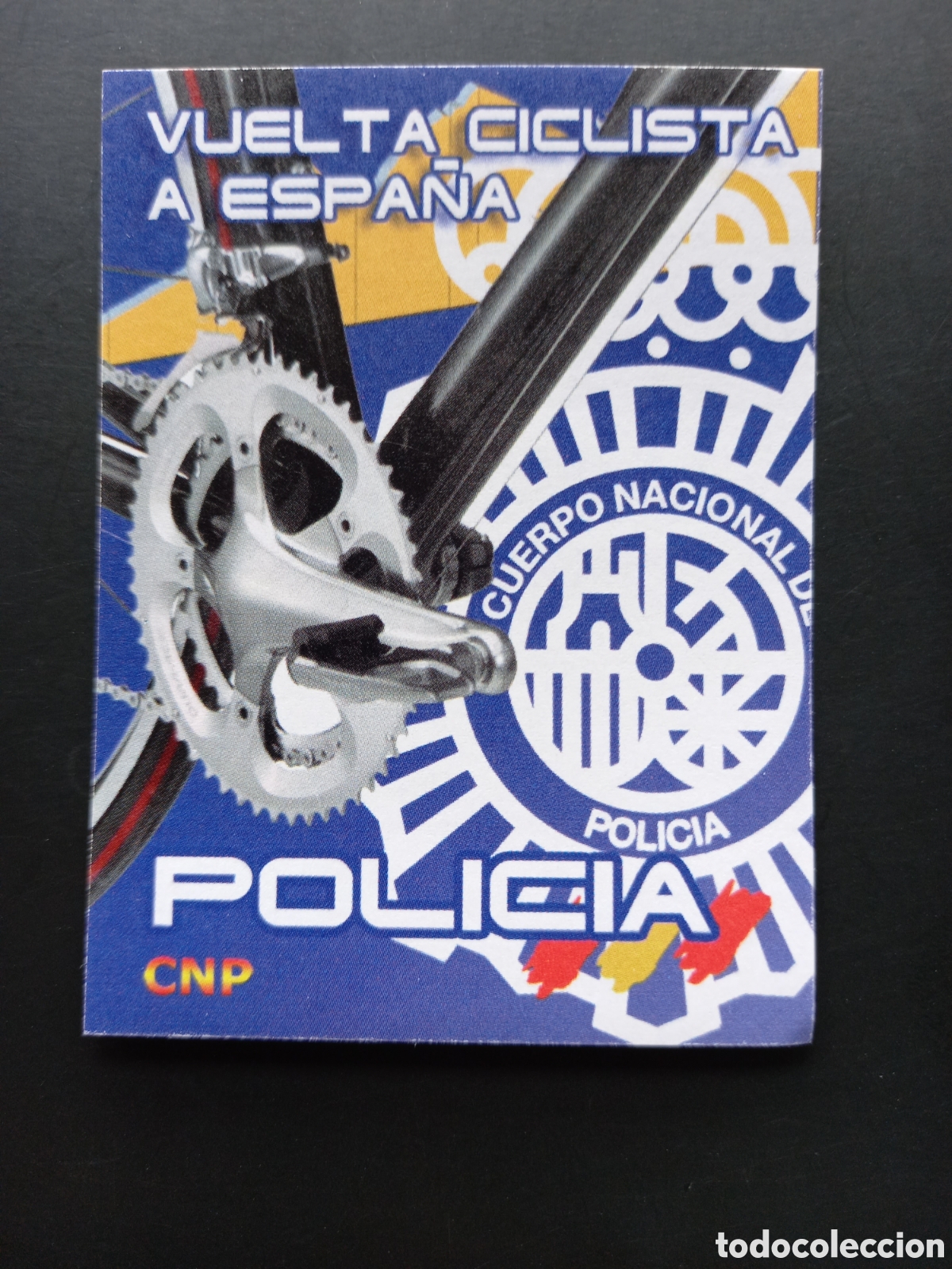 Pegatinas de colecci&oacute;n: PEGATINA VUELTA CICLISTA A ESPA&Ntilde;A - CUERPO NACIONAL DE POLIC&Iacute;A, CNP