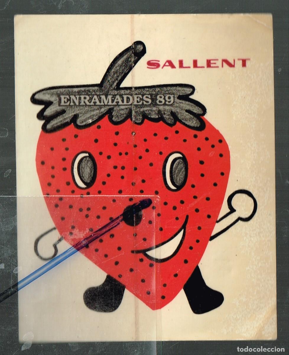 Pegatinas de colecci&oacute;n: 1989 SALLENT - BONITA PEGATINA ENRAMADES 1989