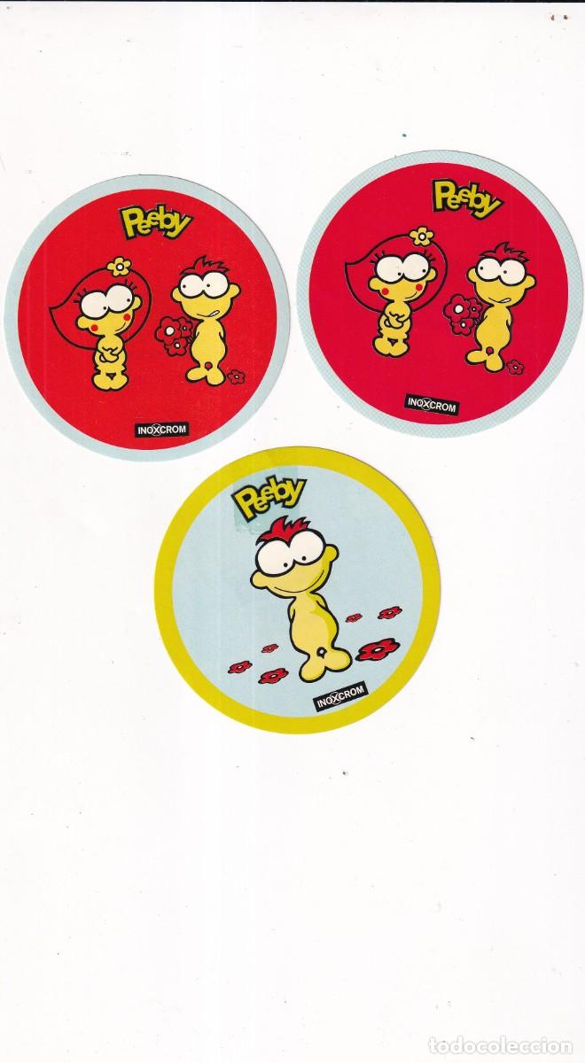 Pegatinas de colecci&oacute;n: Lote de 3 pegatinas BOL&Iacute;GRAFOS INOXCROM
