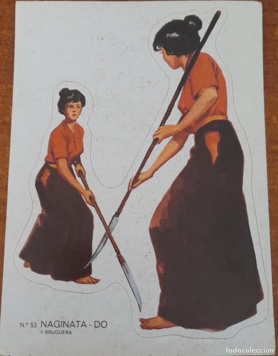 Pegatinas de colecci&oacute;n: PEGATINA TROQUELADA DE BRUGUERA N&ordm; 53, NAGINATA-DO, ORIGINAL A&Ntilde;OS 70