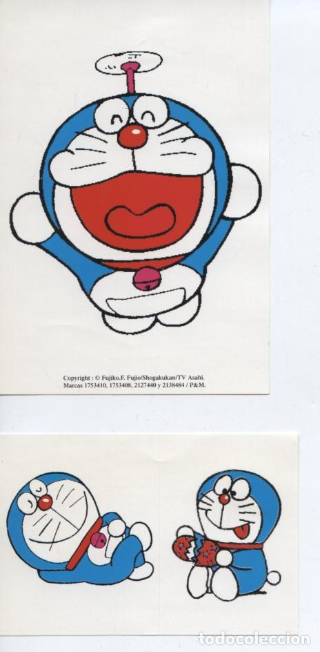 Pegatinas de colecci&oacute;n: PEGATINA - DORAEMON. LOTE DE 3 - Foto 1