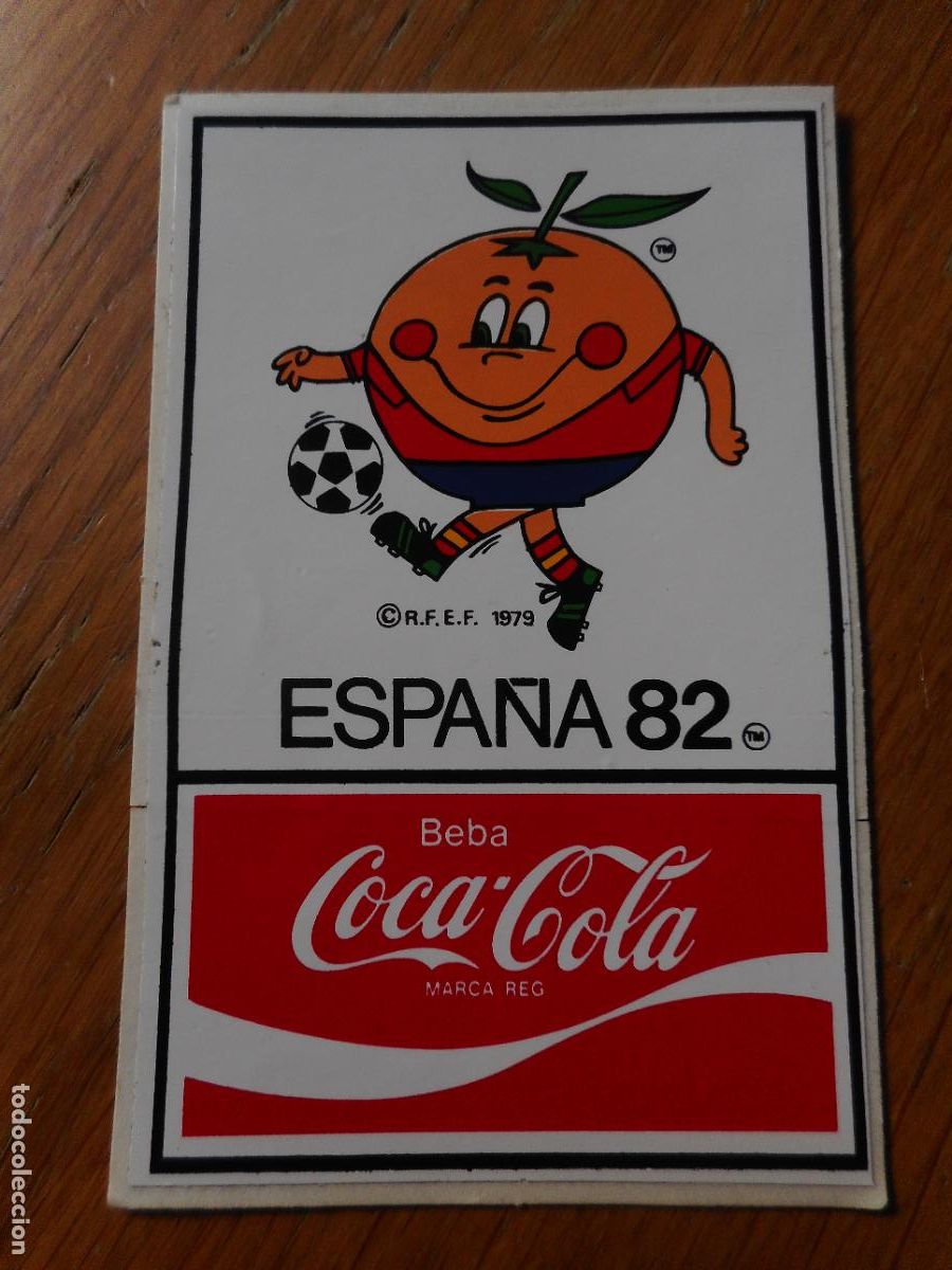 Pegatinas de colecci&oacute;n: ANTIGUA PEGATINA COCA COLA MUNDIAL FUTBOL ESPA&Ntilde;A 82. 1982