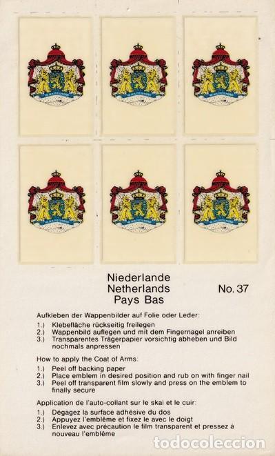 Pegatinas de colecci&oacute;n: N&ordm; 37 - Pegatinas-calcoman&iacute;as / Pa&iacute;ses Bajos &middot; Niederlande &middot; Pays Bas &middot; Netherlands - Coat of Arms