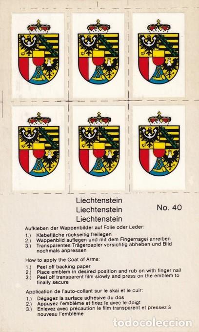 Pegatinas de colecci&oacute;n: N&ordm; 40 - Pegatinas-calcoman&iacute;as / Liechtenstein - Coat of Arms