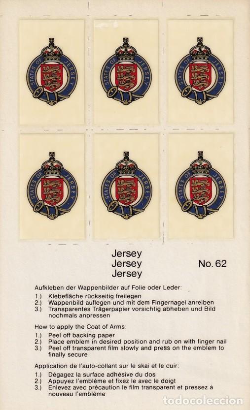 Pegatinas de colecci&oacute;n: N&ordm; 62 - Pegatinas-calcoman&iacute;as / Jersey - Coat of Arms