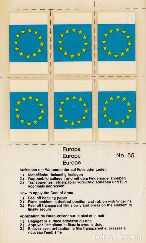 Autocolantes de cole&ccedil;&atilde;o: N&ordm; 55 - Pegatinas-calcoman&iacute;as / Europa &middot; Europe - Coat of Arms
