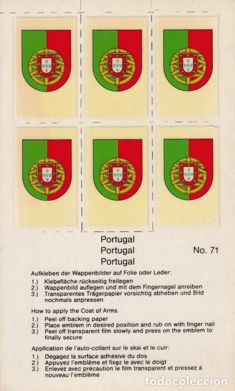 Autocolantes de cole&ccedil;&atilde;o: N&ordm; 71 - Pegatinas-calcoman&iacute;as / Portugal - Coat of Arms