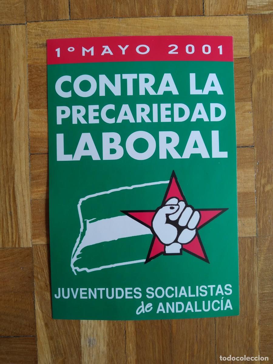 Sammlung von Aufklebern: PEGATINA POLITICA SINDICAL CONTRA LA PRECARIEDAD LABORAL JUVENTUDES SOCIALISTAS DE ANDALUCIA