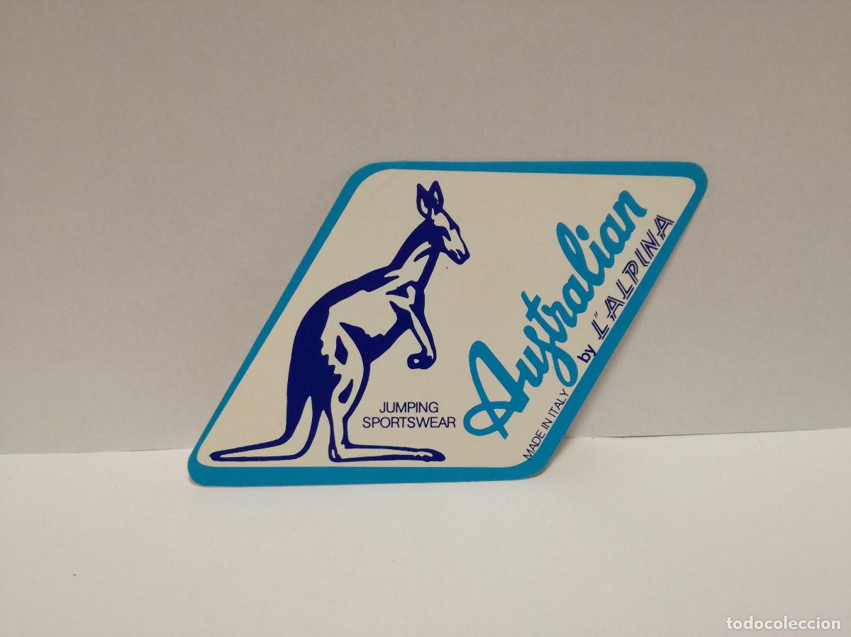 Pegatinas de colecci&oacute;n: PEGATINA ADHESIVO MODA CALZADO - AUSTRALIAN L'ALPINA MARCA DE ROPA - 11cm x 7cm