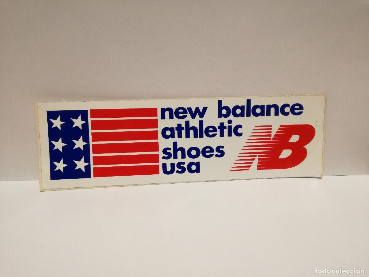 Pegatinas de colecci&oacute;n: PEGATINA ADHESIVO MODA CALZADO - NEW BALANCE MARCA DE ZAPATILLAS - 8cm x 28cm