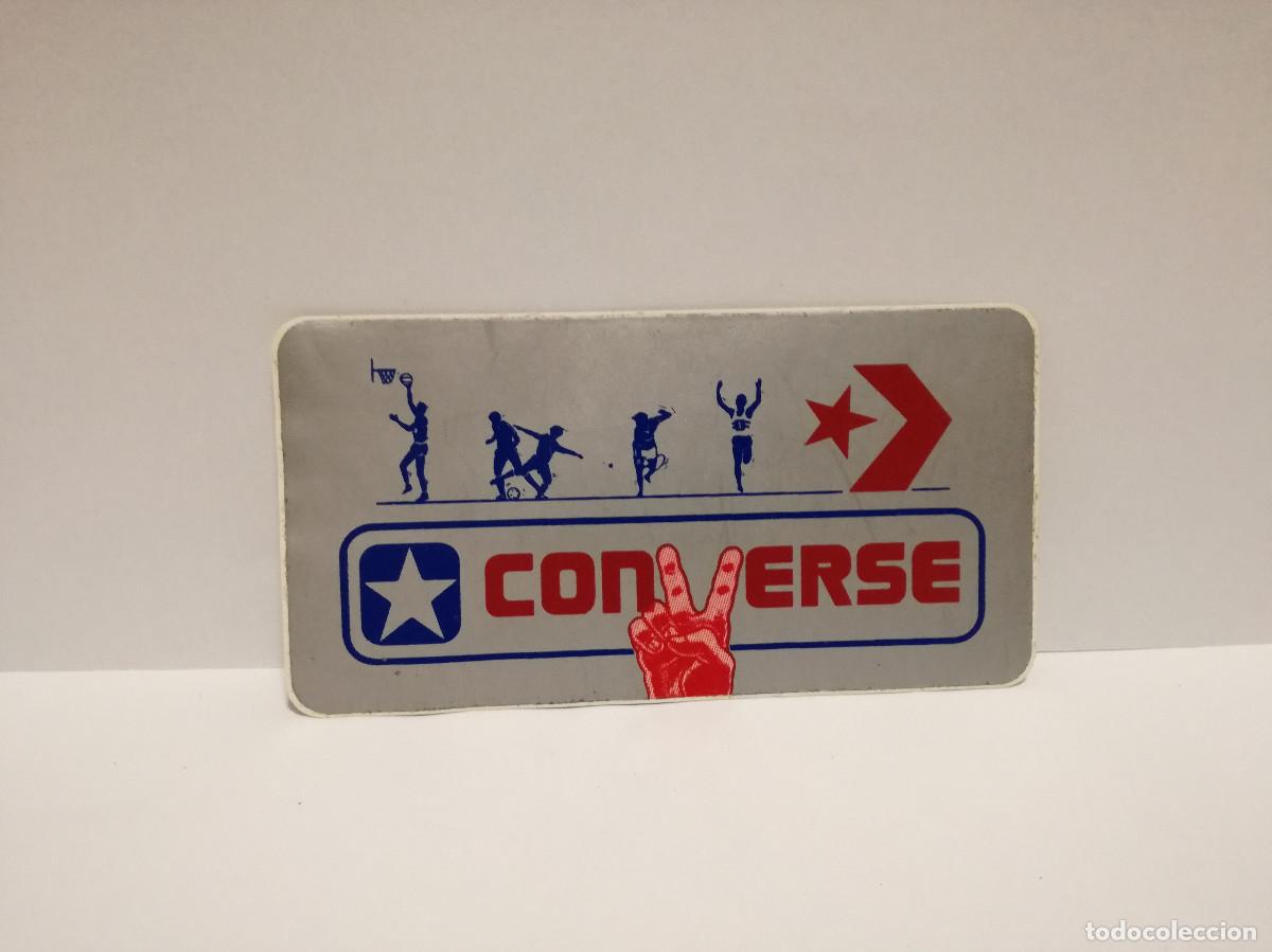 Pegatinas de colecci&oacute;n: PEGATINA ADHESIVO MODA CALZADO - CONVERSE MARCA DE ZAPATILLAS - 7cm x 13cm