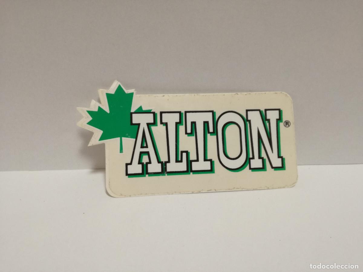 Pegatinas de colecci&oacute;n: PEGATINA ADHESIVO MODA CALZADO - ALTON MARCA DE PANTALONES VAQUEROS - 6cm x 12cm