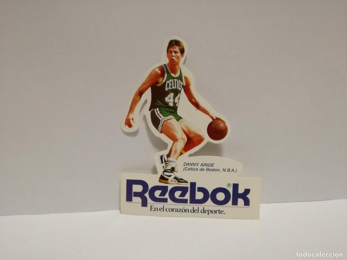 Pegatinas de colecci&oacute;n: PEGATINA ADHESIVO MODA CALZADO - REEBOK MARCA DE ZAPATILLAS - DANNY AINGE - 11cm x 9cm