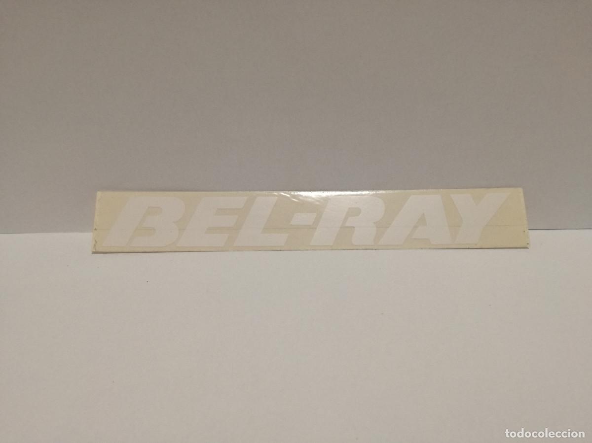 Pegatinas de colecci&oacute;n: PEGATINA ADHESIVO MOTOR - BEL-RAY BEL RAY LUBRUCANTES - 2cm x 18cm