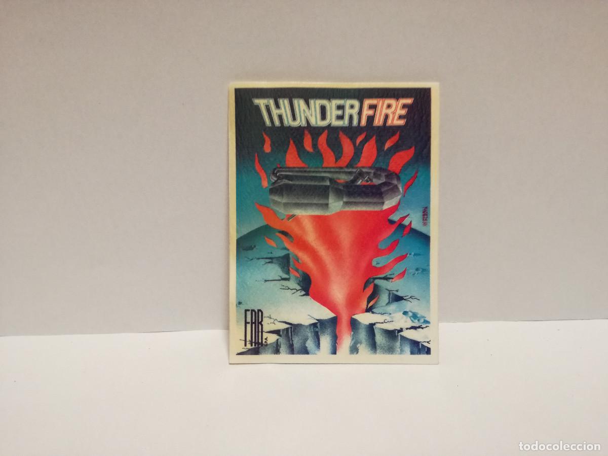 Pegatinas de colecci&oacute;n: PEGATINA ADHESIVO MOTOR - THUNDER FIRE TUBOS DE ESCAPE FAR - 8cm x 6cm