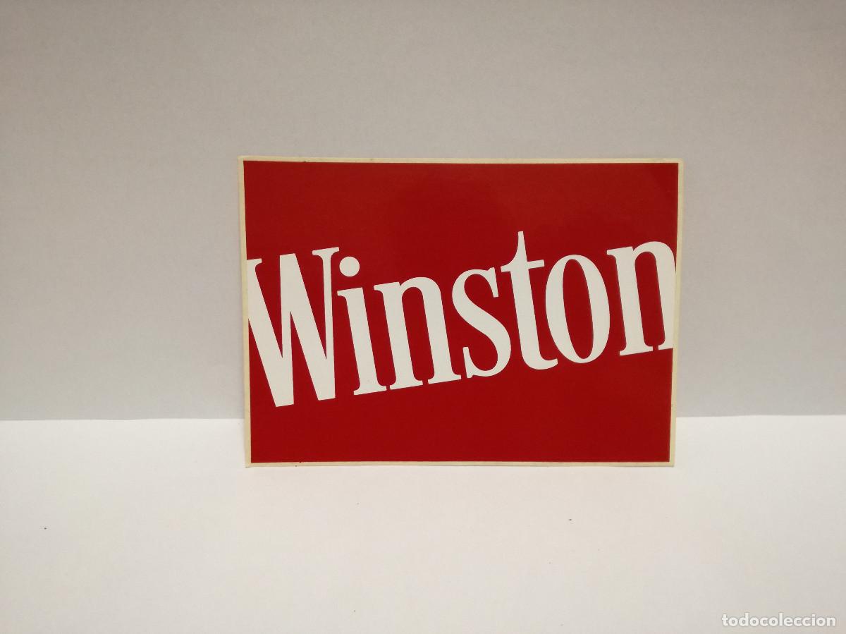 Pegatinas de colecci&oacute;n: PEGATINA ADHESIVO TABACO - WINSTON - 10cm x 14cm