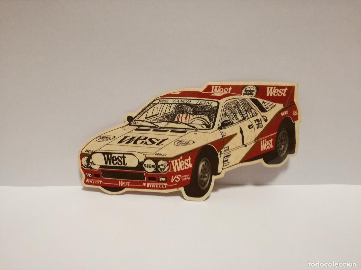 Pegatinas de colecci&oacute;n: PEGATINA ADHESIVO TABACO - WEST COCHE LANCIA RALLY 037 - 8cm x 15cm