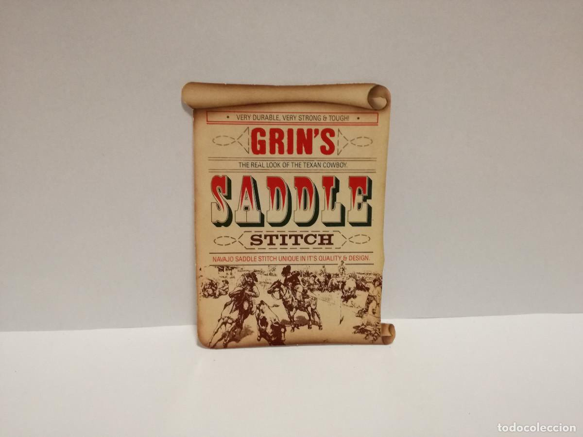 Pegatinas de colecci&oacute;n: PEGATINA ADHESIVO MODA CALZADO - GRIN'S MARCA DE PANTALONES VAQUEROS - 10cm x 7cm