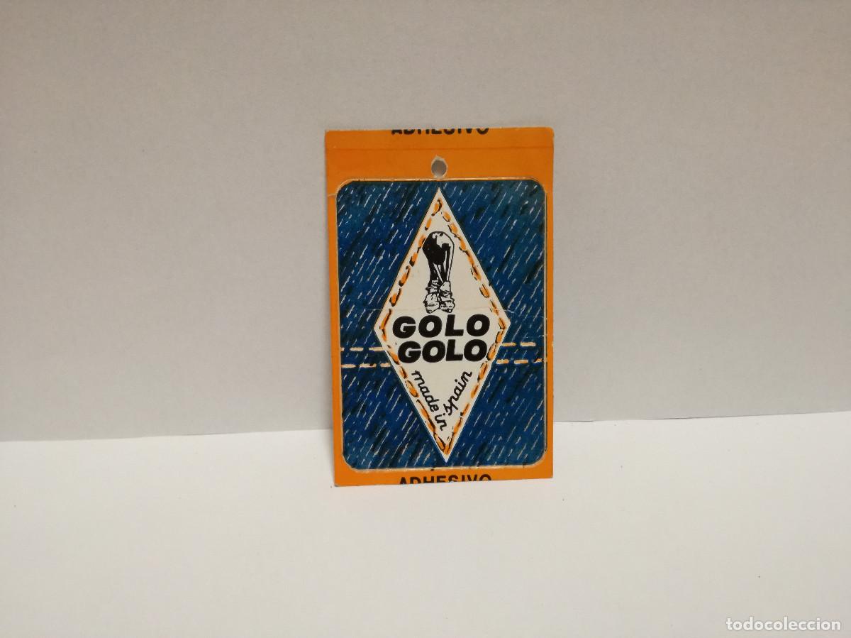 Collection stickers: PEGATINA ADHESIVO MODA CALZADO - ETIQUETA GOLO GOLO MARCA DE PANTALONES VAQUEROS - 8cm x 5cm