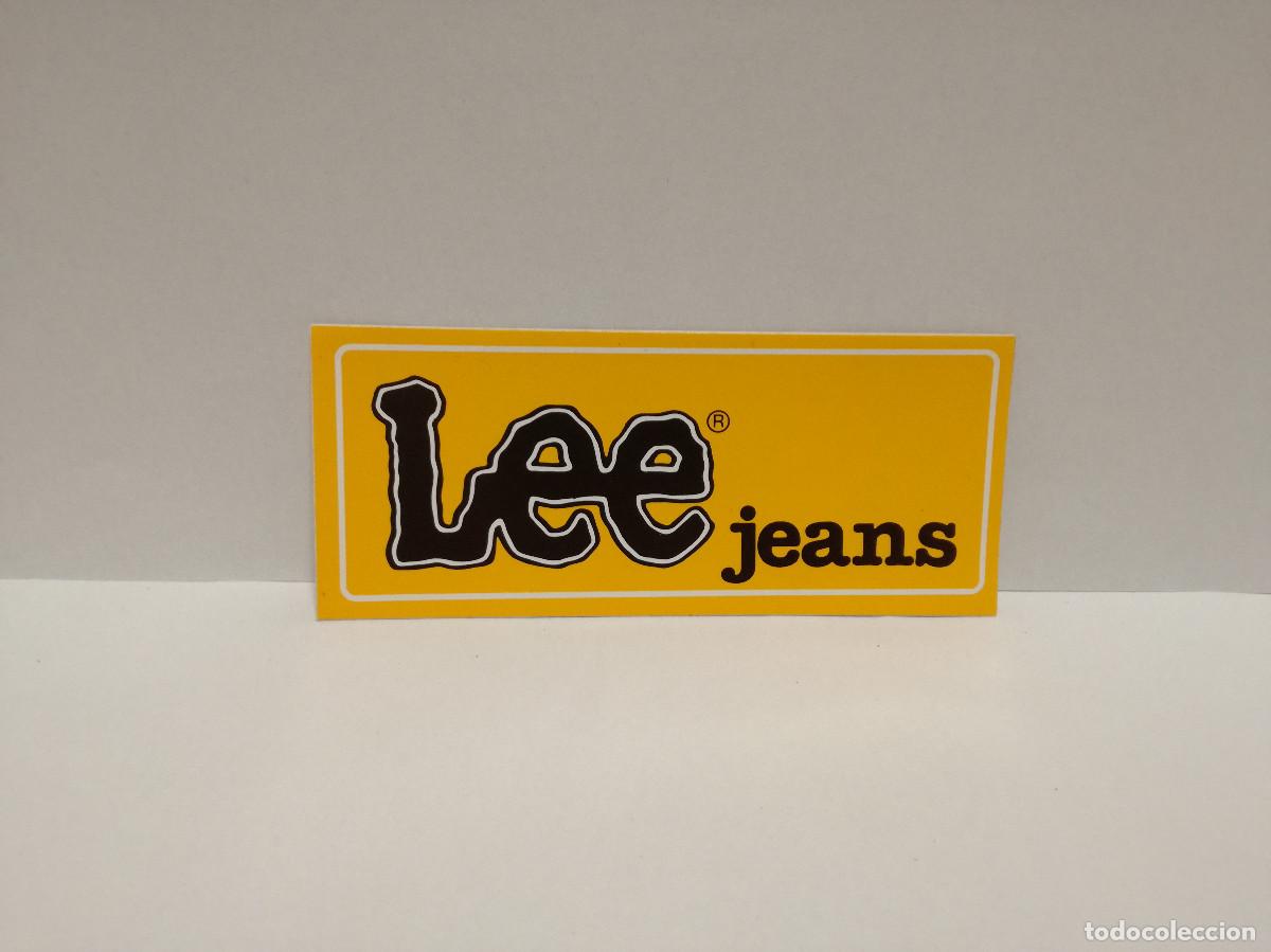 Collection stickers: PEGATINA ADHESIVO MODA CALZADO - LEE JEANS MARCA DE PANTALONES VAQUEROS - 5cm x 12cm