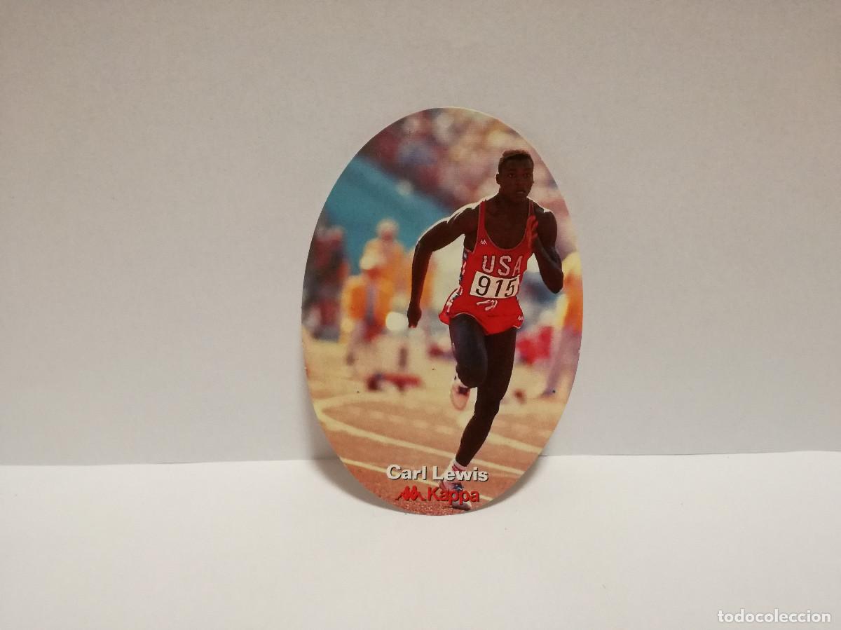 Pegatinas de colecci&oacute;n: PEGATINA ADHESIVO - KAPPA MARCA DE ROPA - CARL LEWIS - CAMPEONES DEL ATLETISMO - 9cm x 6cm
