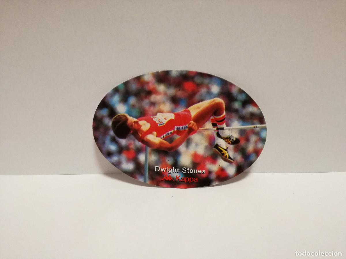 Pegatinas de colecci&oacute;n: PEGATINA ADHESIVO - KAPPA MARCA DE ROPA - DWIGHT STONES - CAMPEONES DEL ATLETISMO - 9cm x 6cm