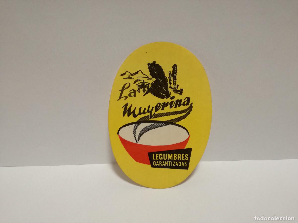 Pegatinas de colecci&oacute;n: PEGATINA ADHESIVO ALIMENTACI&Oacute;N - LA MUYERINA LEGUMBRES GARANTIZADAS - 13cm x 9cm