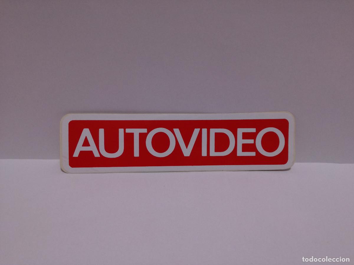 Pegatinas de colecci&oacute;n: PEGATINA ADHESIVO - AUTOVIDEO - 5cm x 20cm