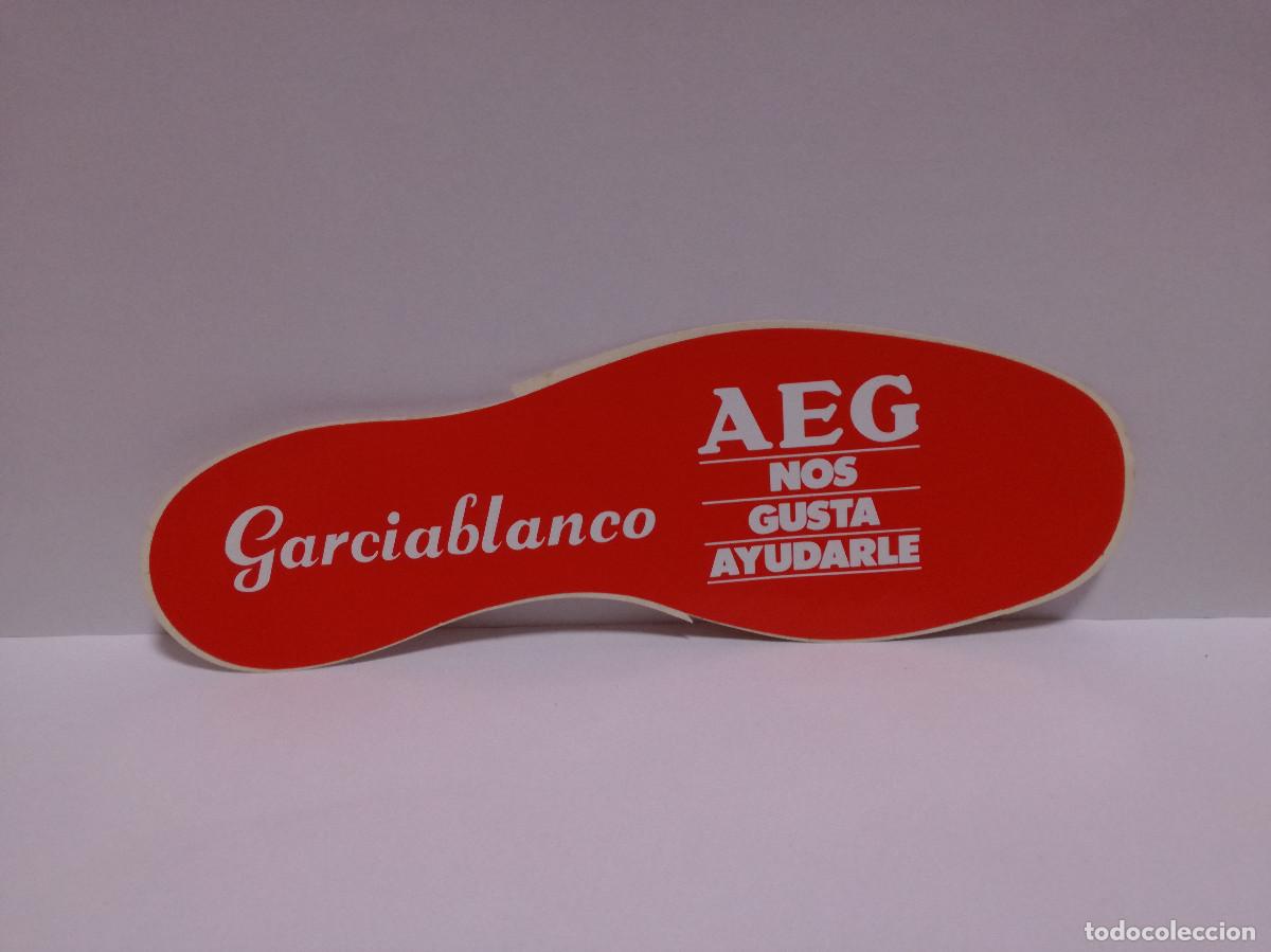 Pegatinas de colecci&oacute;n: PEGATINA ADHESIVO - AEG GARCIABLANCO - 9cm x 26cm