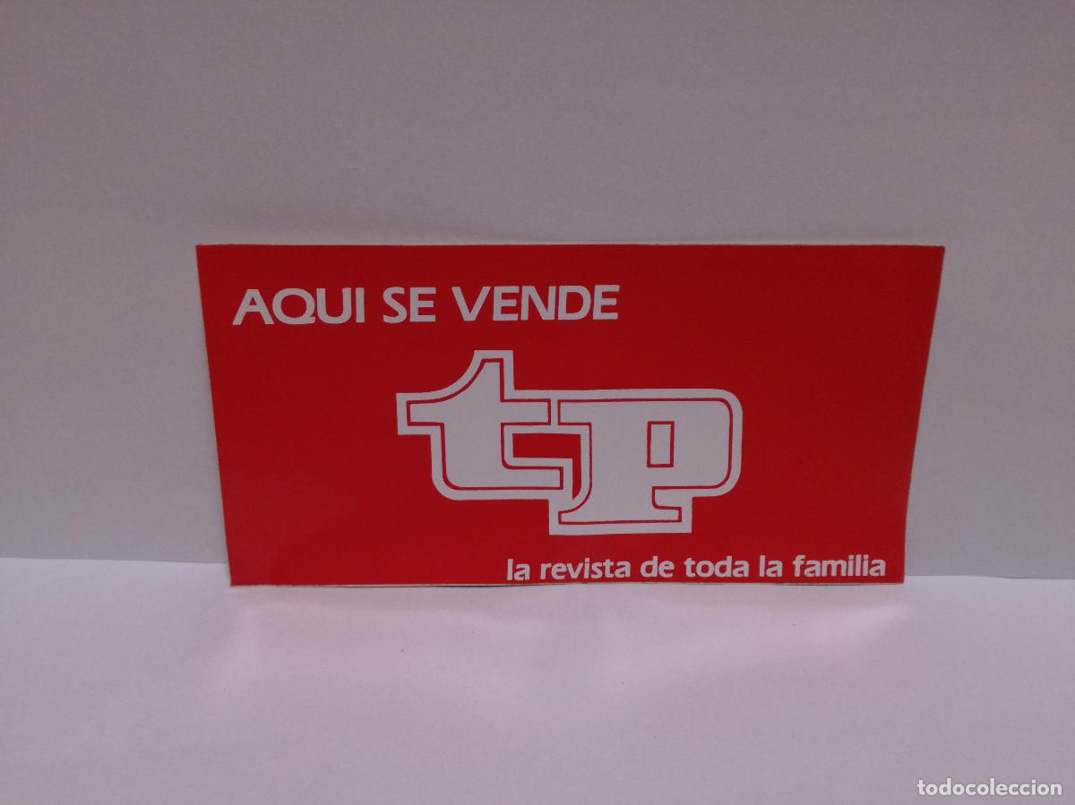 Pegatinas de colecci&oacute;n: PEGATINA ADHESIVO - TP TELE PROGRAMA REVISTA - 9cm x 18cm