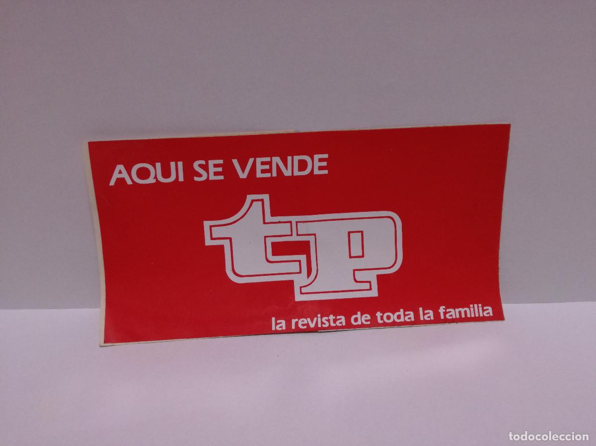 Pegatinas de colecci&oacute;n: PEGATINA ADHESIVO - TP TELE PROGRAMA REVISTA - 9cm x 18cm
