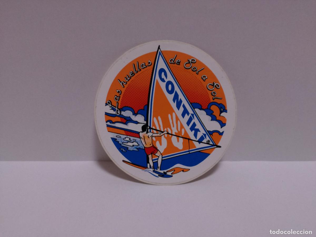 Autocolantes de cole&ccedil;&atilde;o: PEGATINA ADHESIVO - CONTIKI - LAS HUELLAS DE SOL A SOL - 9cm x 9cm