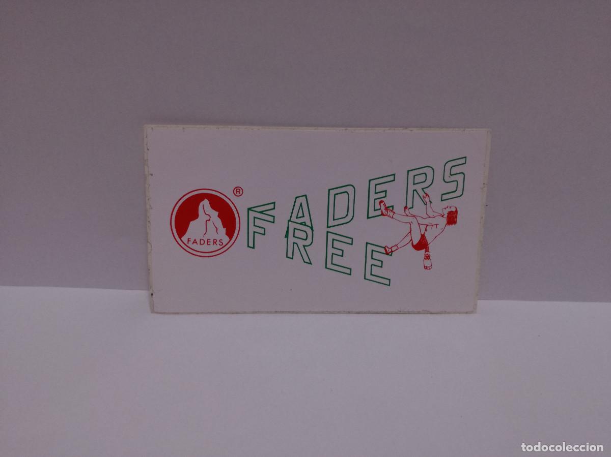 Autocolantes de cole&ccedil;&atilde;o: PEGATINA ADHESIVO DEPORTES - FADERS FREE - 7cm x 12cm