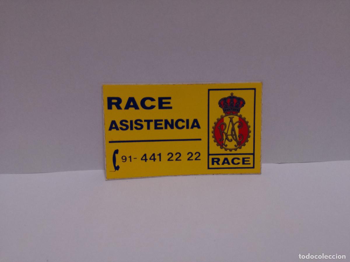 Pegatinas de colecci&oacute;n: PEGATINA ADHESIVO MOTOR - RACE ASISTENCIA - 4cm x 7cm
