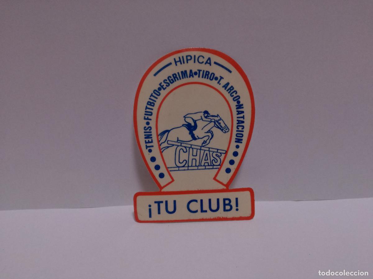 Pegatinas de colecci&oacute;n: PEGATINA ADHESIVO DEPORTES - CHAS CLUB HIPICA - 9cm x 6cm