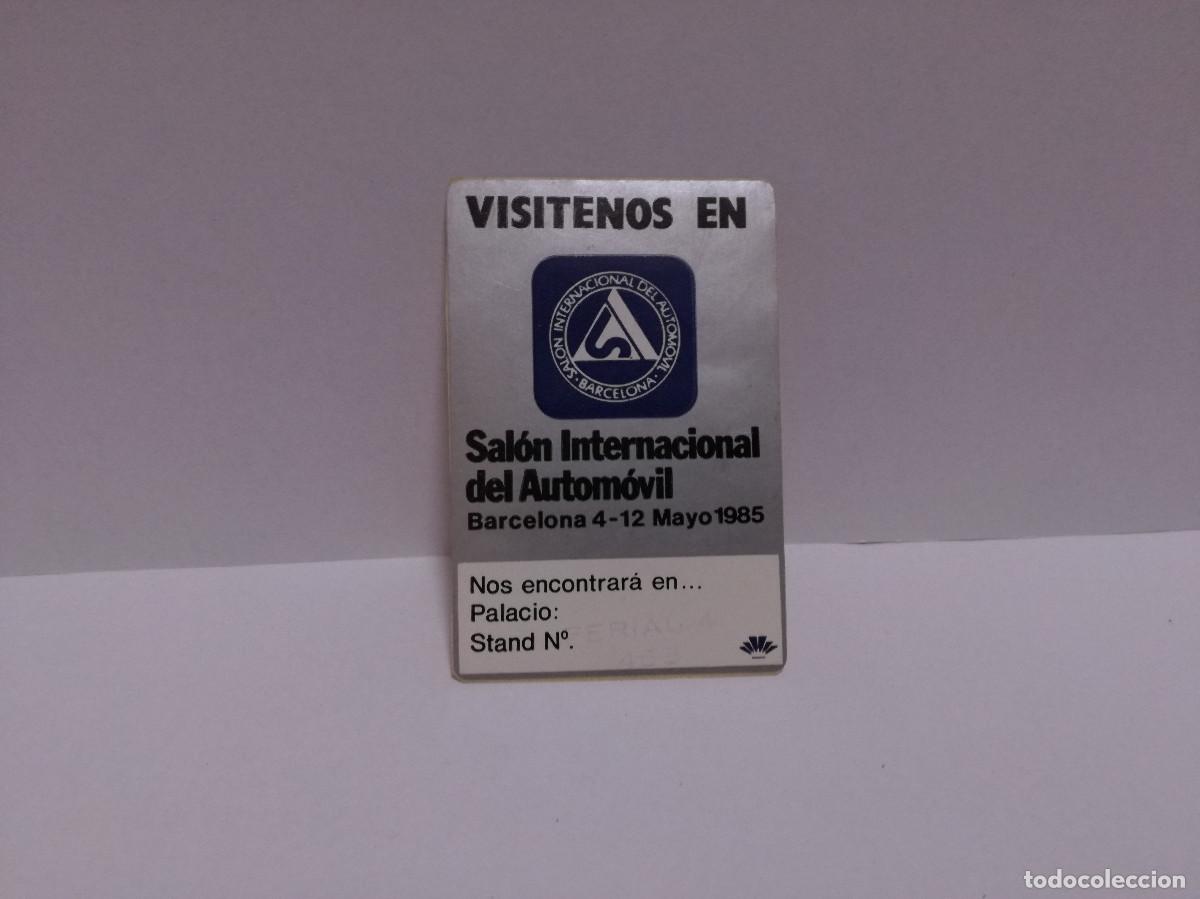 Pegatinas de colecci&oacute;n: PEGATINA ADHESIVO MOTOR - SALON INTERNACIONAL DEL AUTOM&Oacute;VIL 1985 - 6cm x 4cm