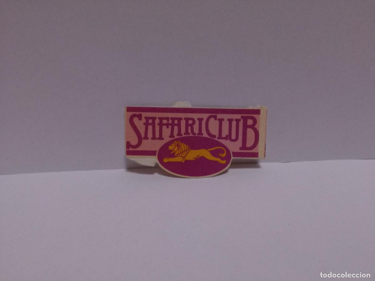 Pegatinas de colecci&oacute;n: PEGATINA ADHESIVO - SAFARI CLUB - 3cm x 6cm