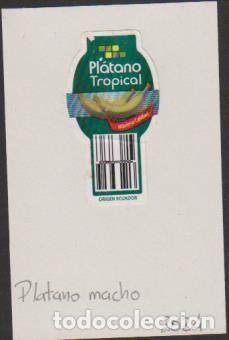 Sammlung von Aufklebern: pegatina fruta PL&Aacute;TANO MACHO TROPICAL adhesivo adhesiu enganxina fruit etiqueta