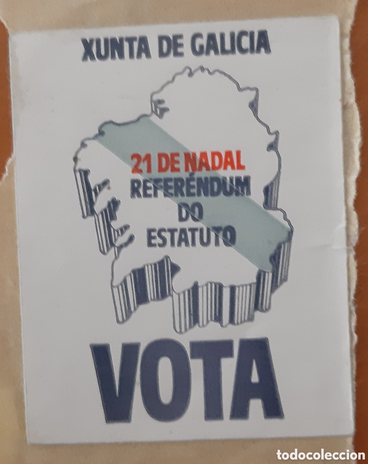 Sammlung von Aufklebern: Pegatina Xunta de Galicia. Refer&eacute;ndum Estatuto. R7022