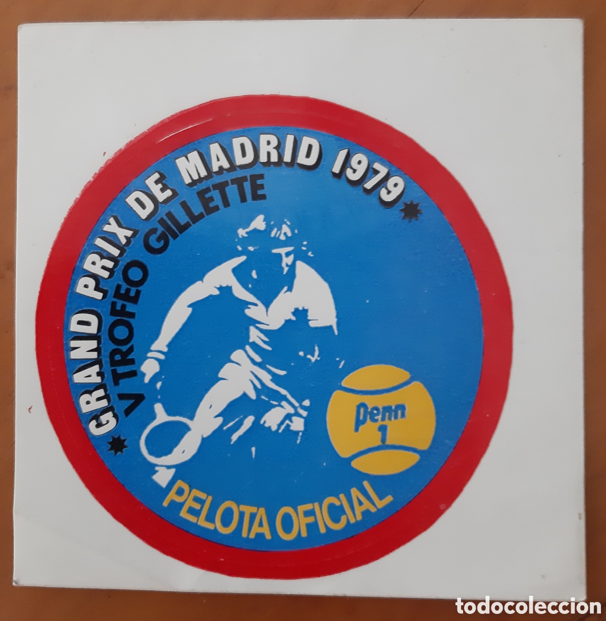 Sammlung von Aufklebern: Pegatina Grand Prix de Madrid 1979. Tenis. R7031