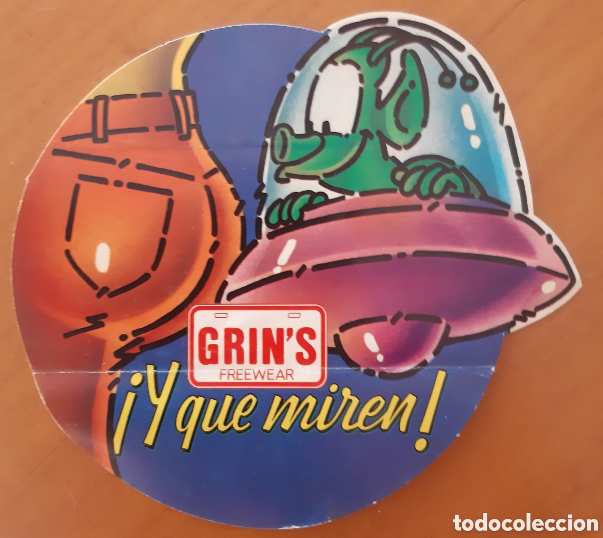 Pegatinas de colecci&oacute;n: Pegatina Grins, vaqueros. R7032 - Foto 1