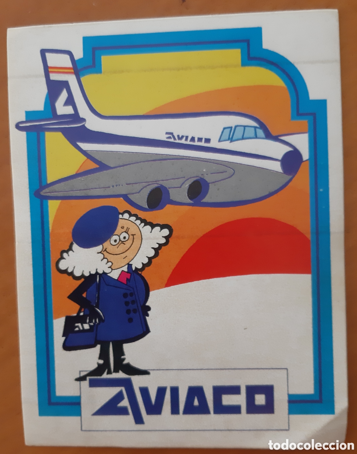 Sammlung von Aufklebern: Pegatina Aviaco. A&ntilde;os 70. R7045
