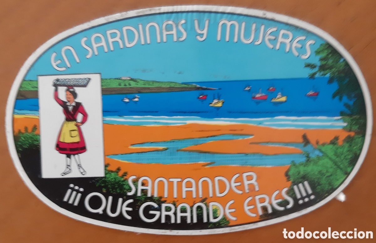 Sammlung von Aufklebern: Pegatina Santander publicidad sardinas. R7063