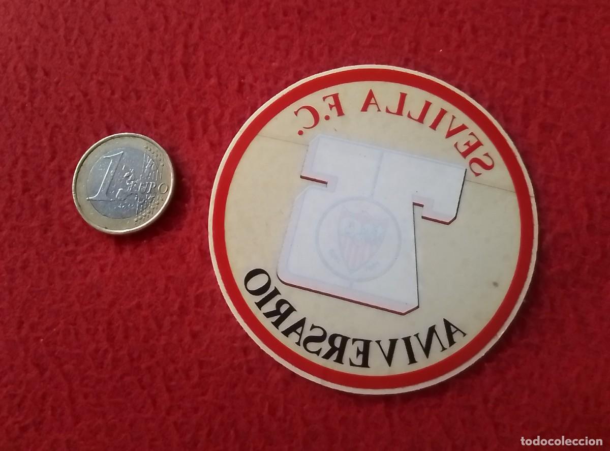 Autocollants de collection: ANTIGUA PEGATINA ADHESIVO STICKER SEVILLA F&Uacute;TBOL CLUB F. C. 75 ANIVERSARIO 1905 1980 FOOTBALL VER...