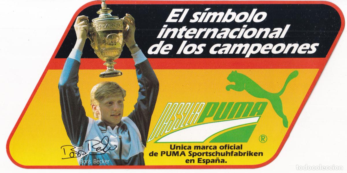Pegatinas de colecci&oacute;n: PEGATINA ADHESIVO, STICKERS, PUMA &ndash; BORIS BECKER &ndash; TAMA&Ntilde;O GRANDE &ndash; (10X20,5)
