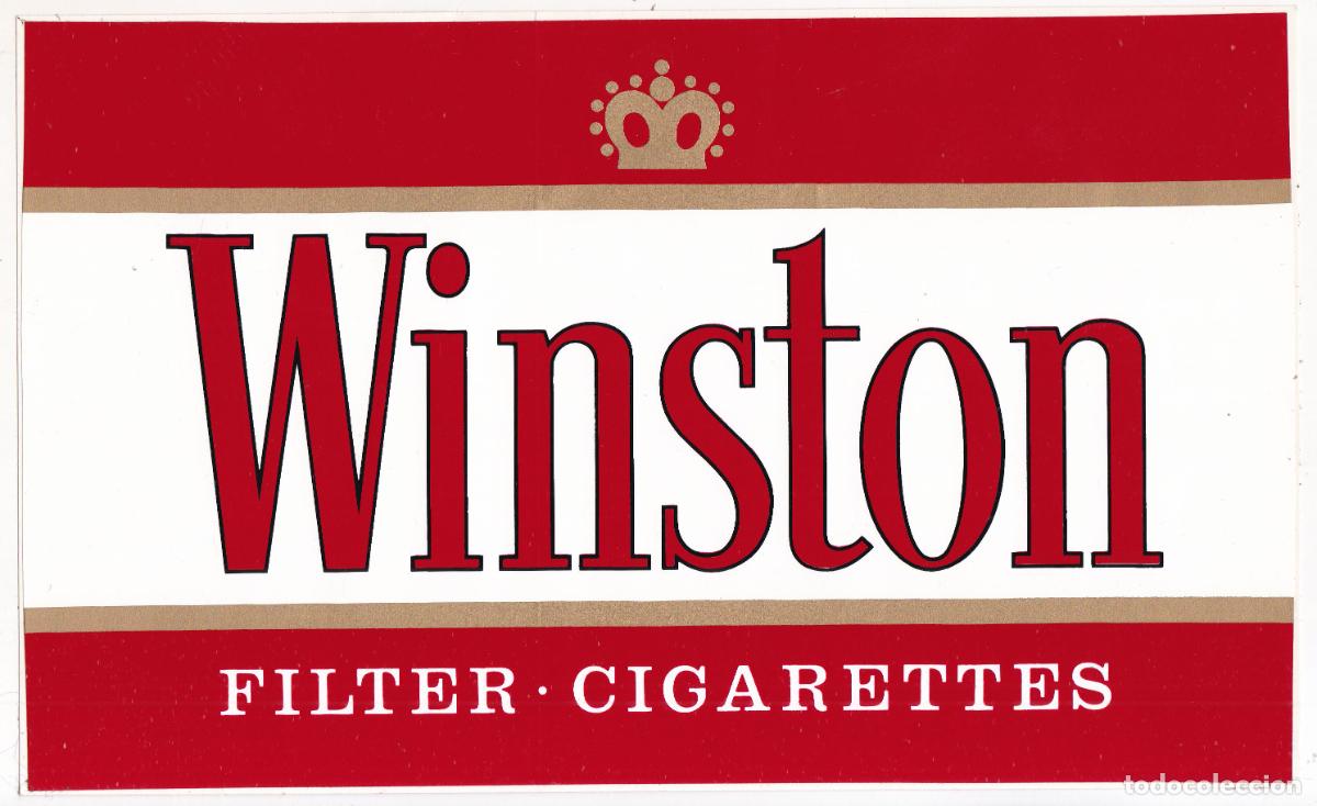 Pegatinas de colecci&oacute;n: PEGATINA ADHESIVO, STICKERS, WINSTON &ndash; TAMA&Ntilde;O GRANDE &ndash; (15X24,5)